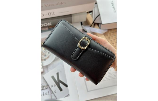 NEKA LONG WALLET - BLACK